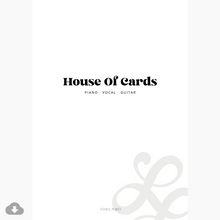 Laden Sie das Bild in den Galerie-Viewer, HOUSE OF CARDS (NOTEN)