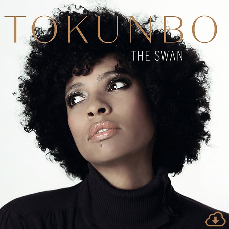 Cover for TOKUNBO's Digital Album 'The Swan' containing title & download icon